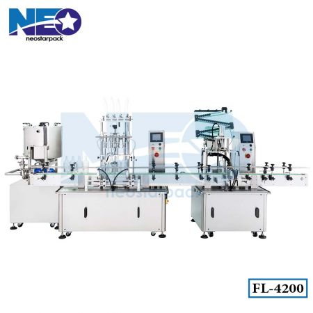 Automatic Wine Filling Capping Line - wine and beverage packaging equipment,wine filling line,automatic wine filling capping line